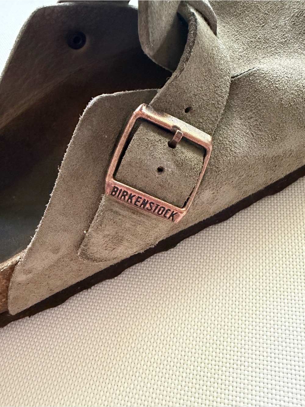 Birkenstock Women's Suede Clogs in Taupe - Picture 5 of 10